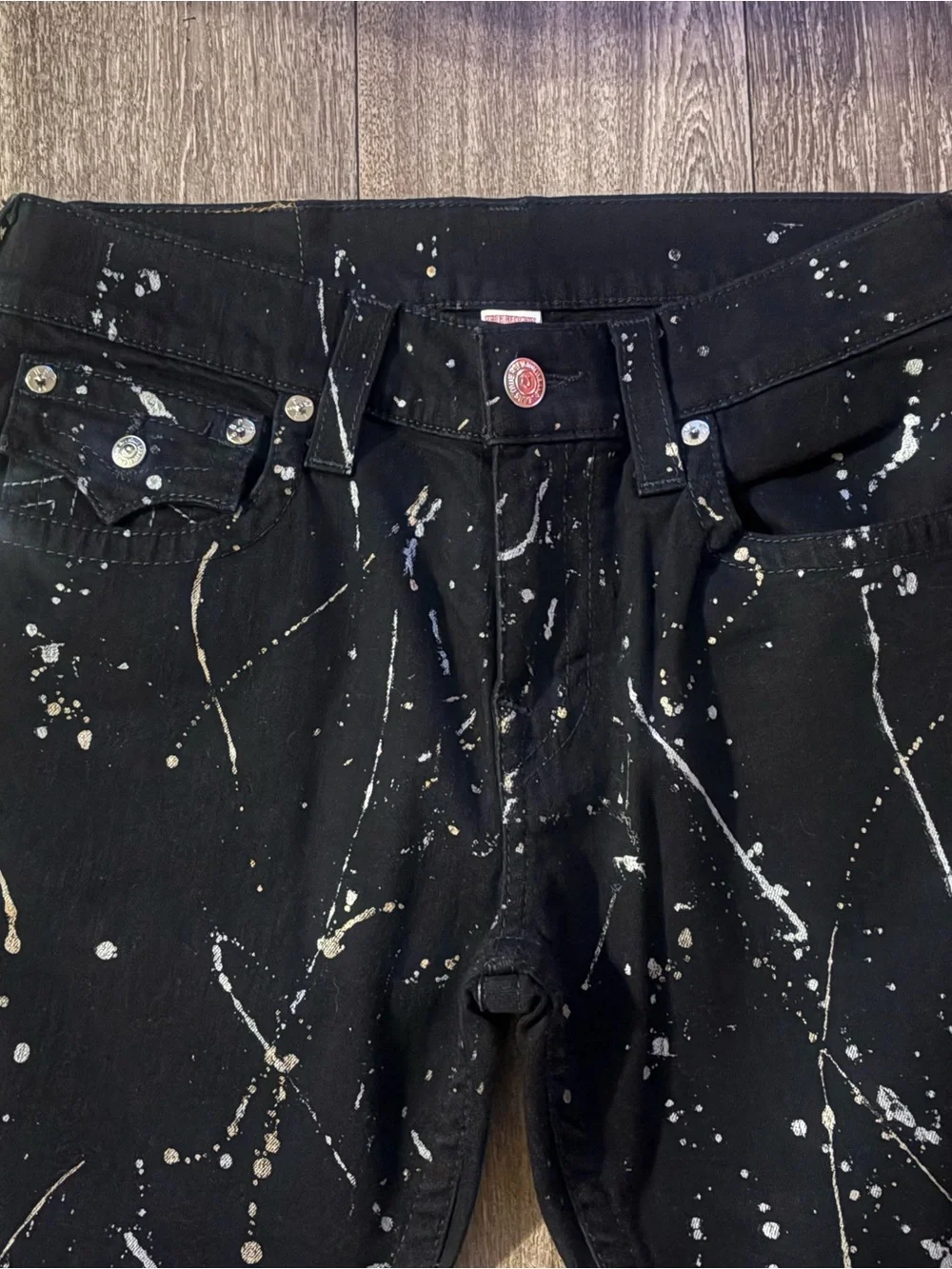 True Religion Skinny Flap Jeans in ELHD Rinse